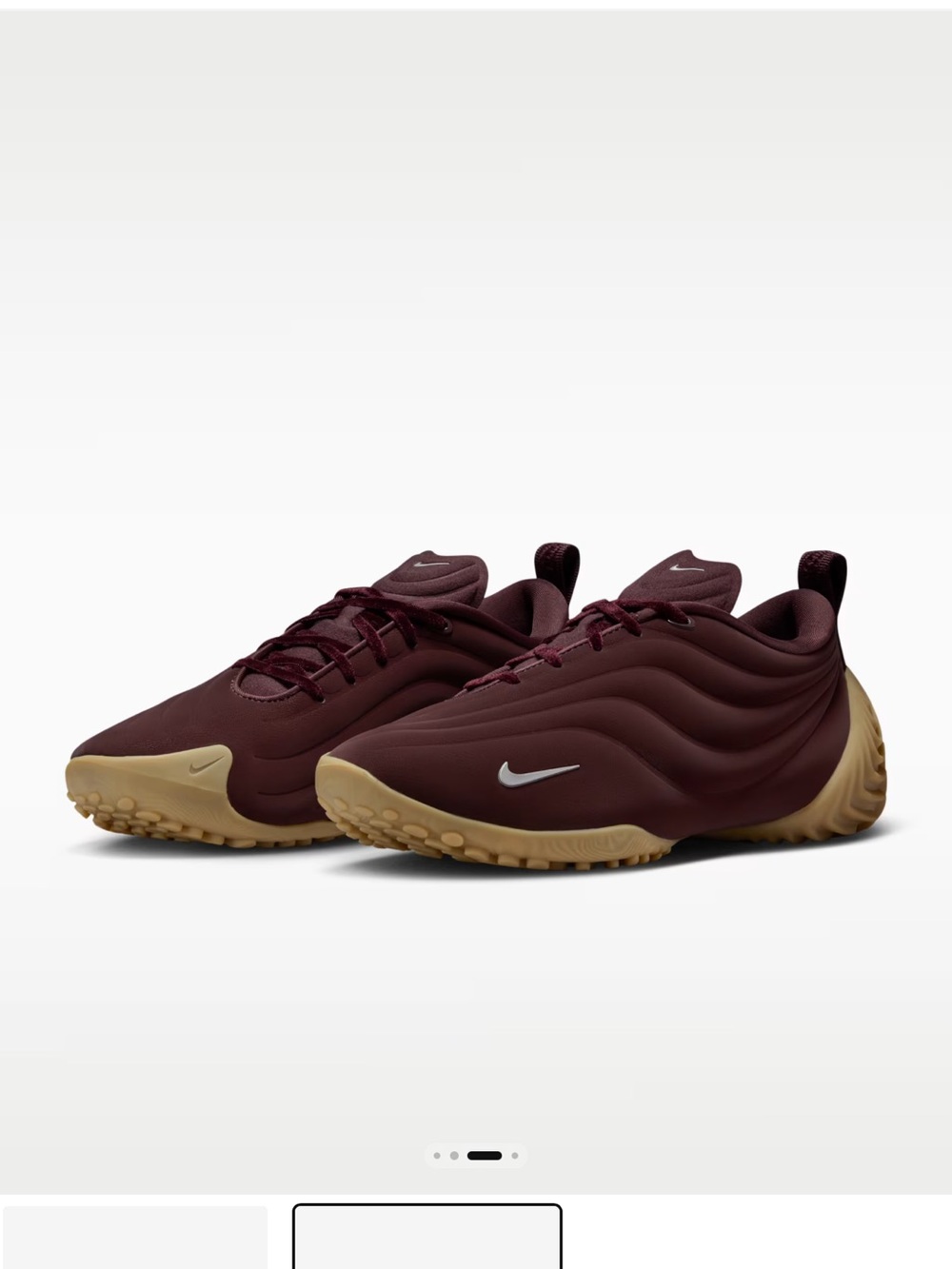 NEW Nike Women’s Maroon Sneakers with Gum Outsole